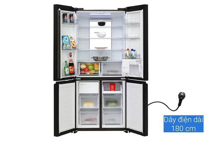 Tủ lạnh Aqua Inverter 522 lít Multi Door AQR-MA600XA(WGL)U1